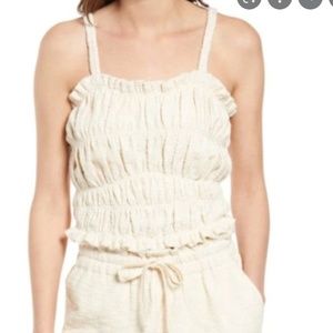 current air smocked camisole (SIZE SMALL)